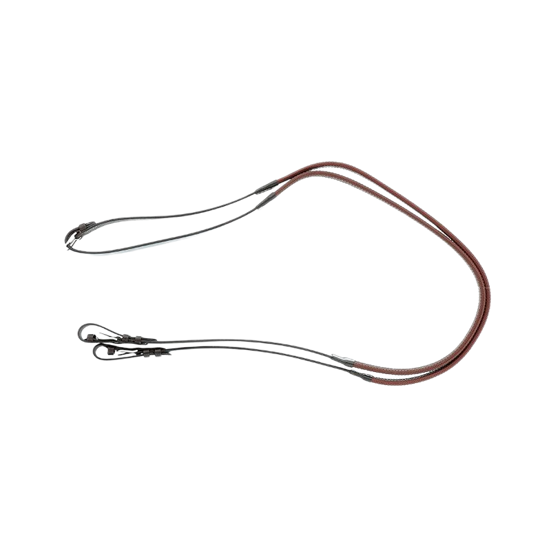 Canter - Rênes de cheval caoutchouc 19mm Marron | - Ohlala