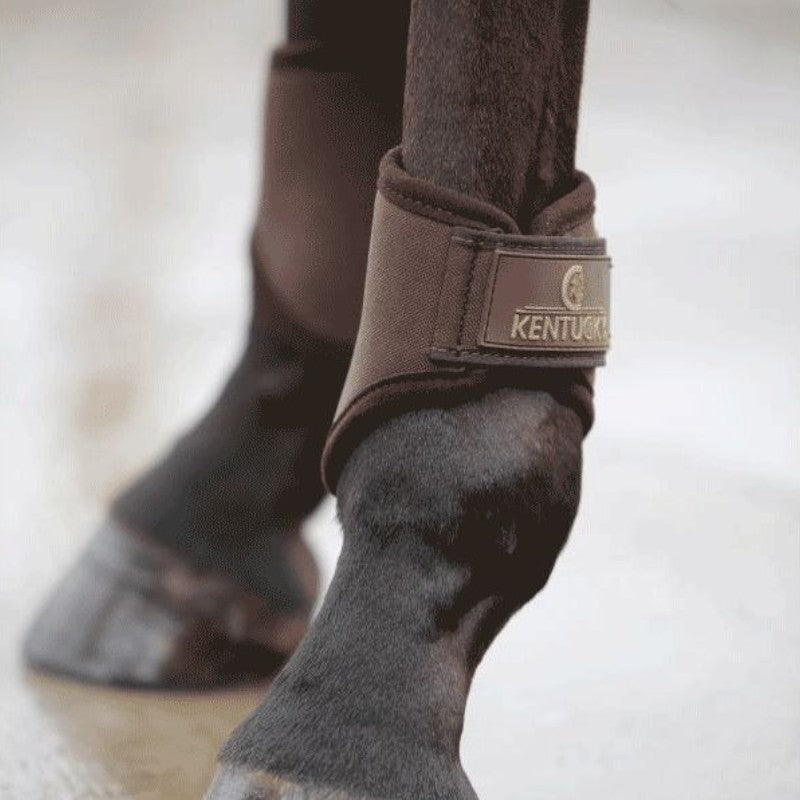 Kentucky Horsewear - Protège-boulets Short 3D Spacer marron | - Ohlala