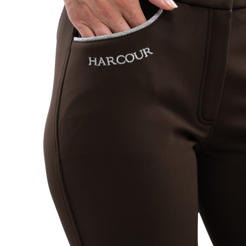 Harcour - Pantalon d'équitation femme Jaltika cacao