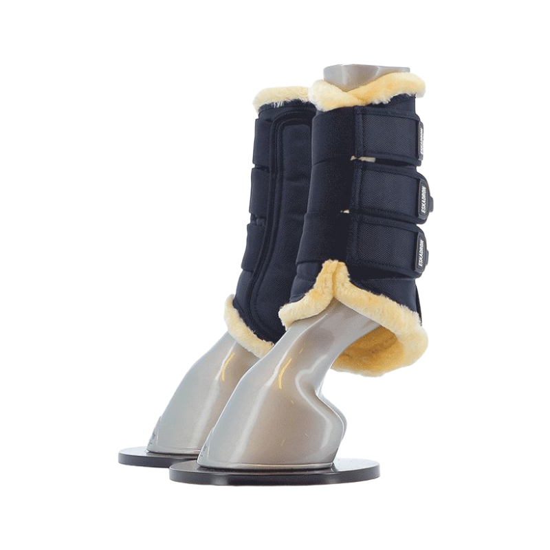 Eskadron - Guêtres fermées mouton marine x2 | - Ohlala