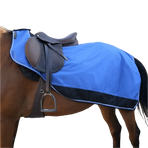 Equithème - Achterdekkleed Tyrex gevoerd fleece blauw/zwart 1200D 0g | - Ohlala
