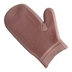 Grooming Deluxe - Gant de Grooming en caoutchouc vieux rose | - Ohlala