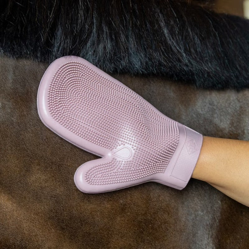Grooming Deluxe - Gant de Grooming en caoutchouc vieux rose