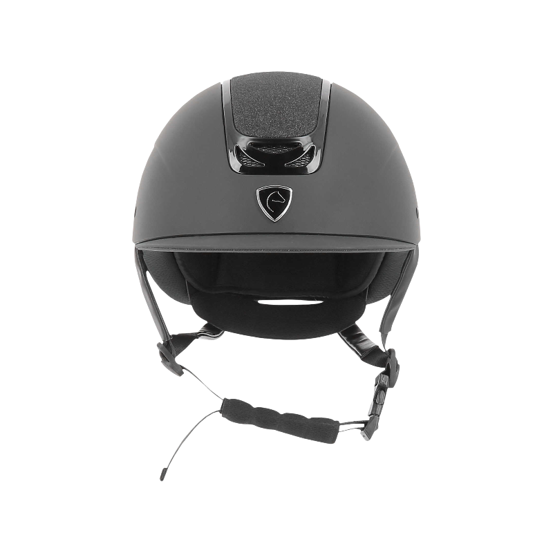 Equithème - Casque d'équitation Pepit noir/ lame noire