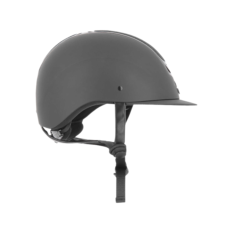 Equithème - Casque d'équitation Pepit noir/ lame noire