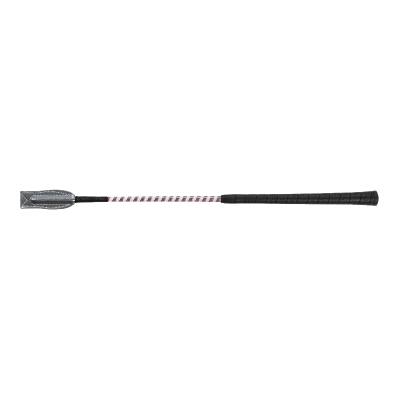 Whip&Go - Cravache Concours gris/ rose