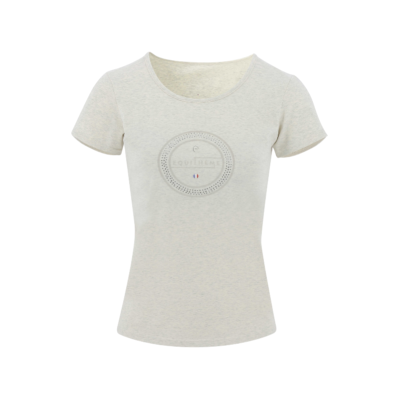 Equithème - T-shirt manches courtes femme Anna crème