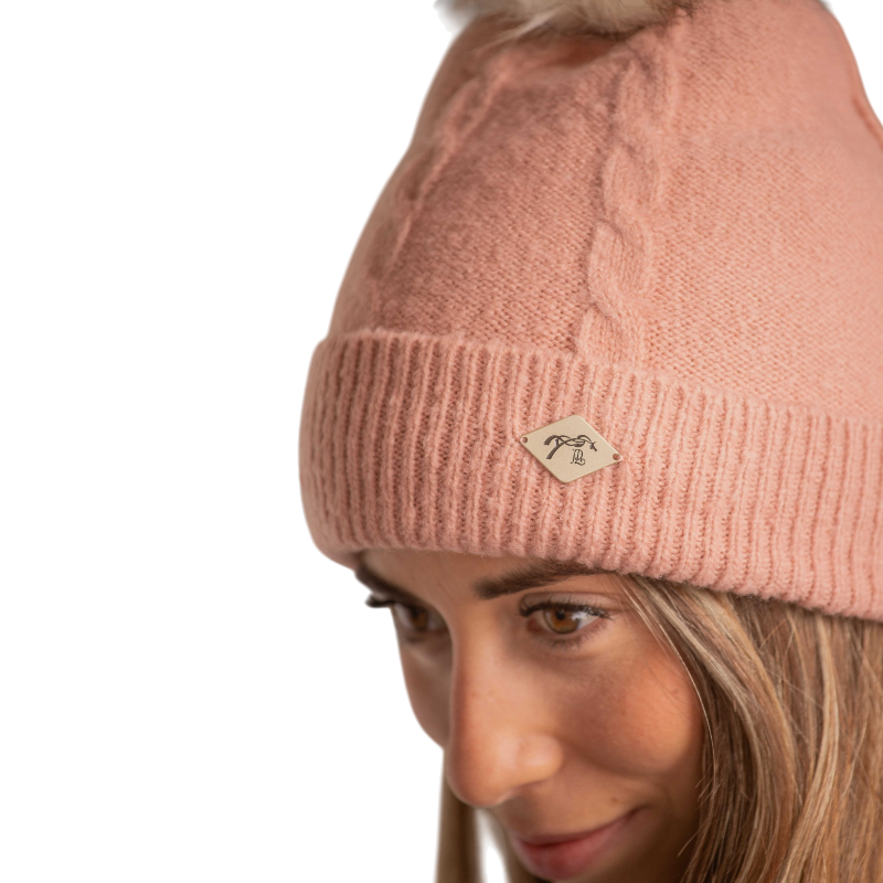 Pénélope - Bonnet femme Michka rose