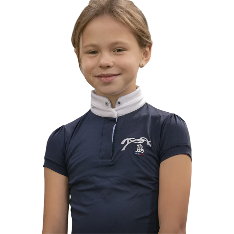 Eden by Pénélope - Polo manches courtes enfant Madrid marine | - Ohlala