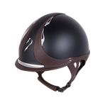Antarès Sellier - Helm Référence Cross korte klep Zwart / Bruin | - Ohlala