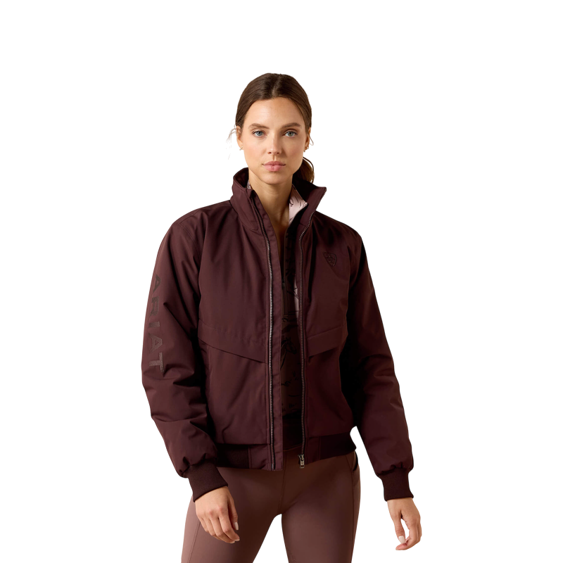 Ariat - Blouson matelassé femme Stable 2.0 chocolate plum