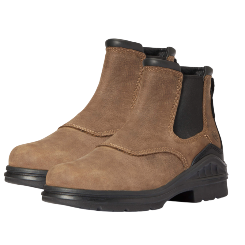 Ariat - Boots imperméables femme Chelsea Barnyard antique brown