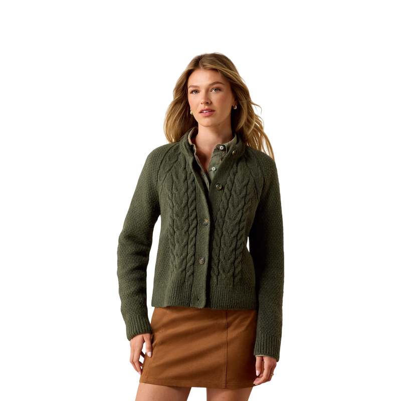 Ariat - Cardigan femme Brackenwood thyme