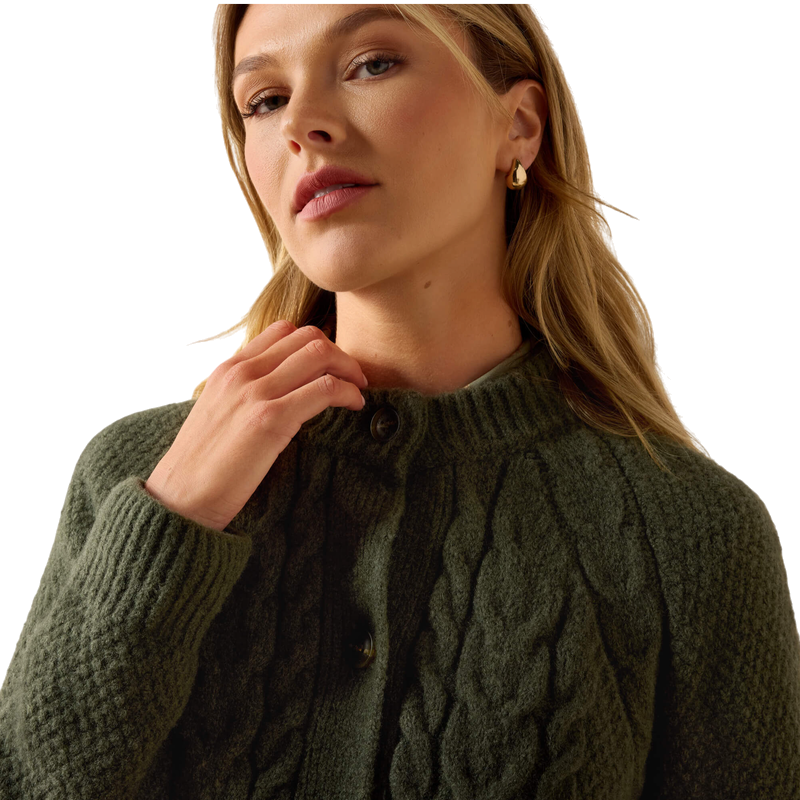 Ariat - Cardigan femme Brackenwood thyme