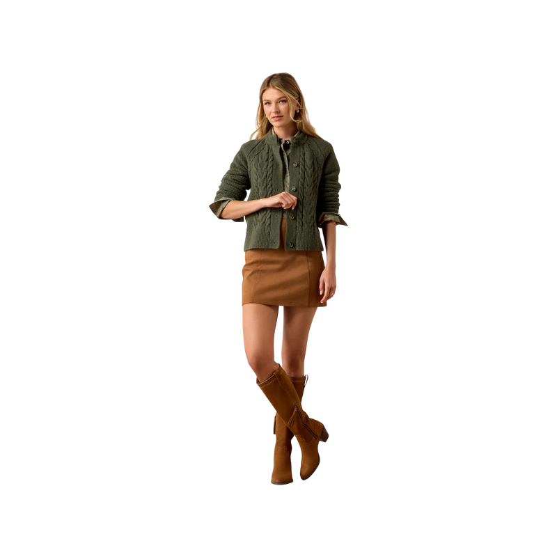 Ariat - Cardigan femme Brackenwood thyme