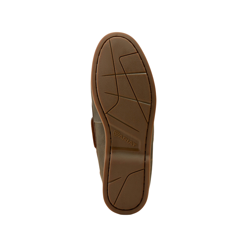 Ariat - Chaussures bateau femme Antigua olive night