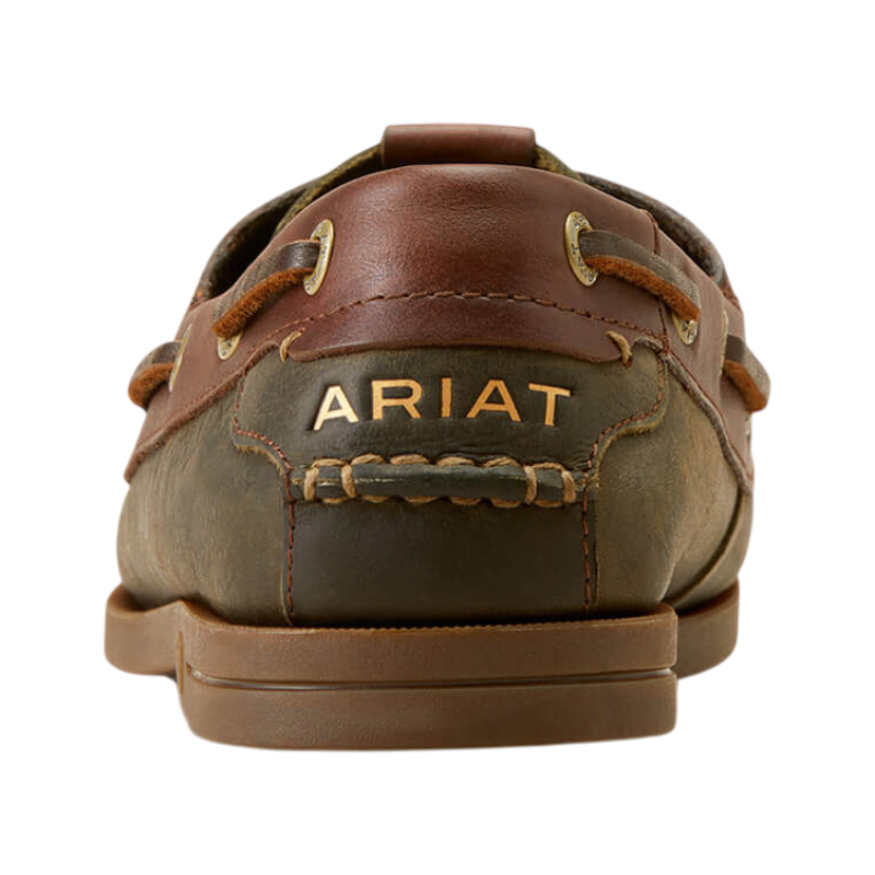 Chaussures bateau femme Antigua olive night - Ariat