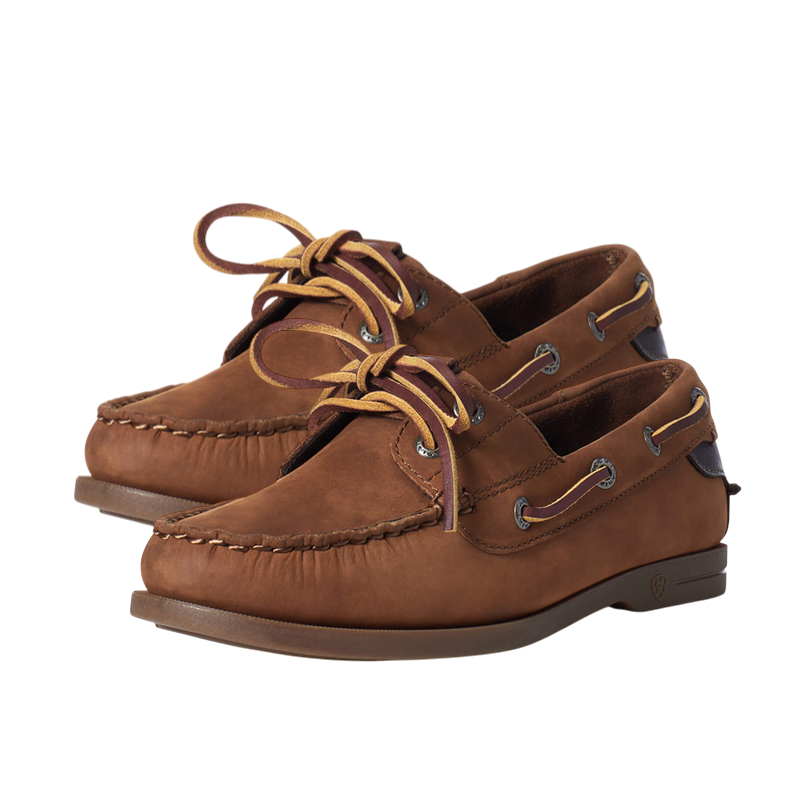 Ariat - Chaussures bateau femme Antigua walnut