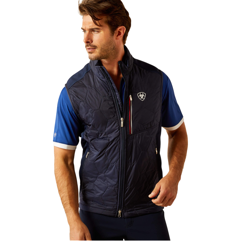 Ariat - Doudoune sans manches homme Fusion navyt