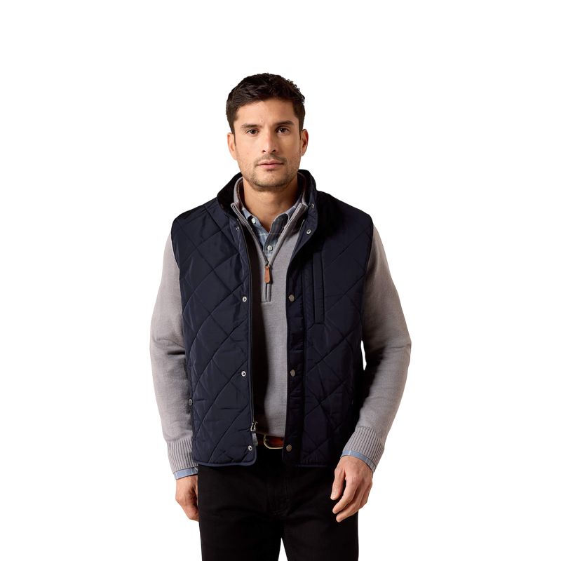 Ariat - Doudoune sans manches homme Two24 Woodgate show navy