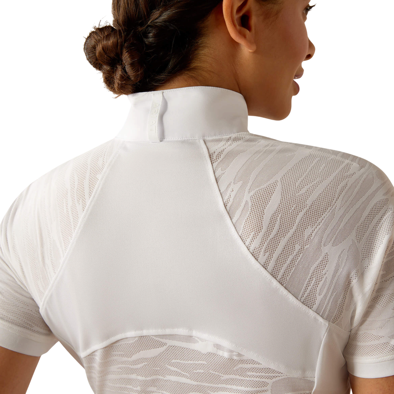 Ariat - Polo de concours manches courtes femme Aptos Vent 2.0 blanc