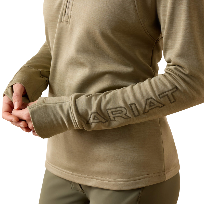 Ariat - Pull à col zippé femme Team EQ winter twig