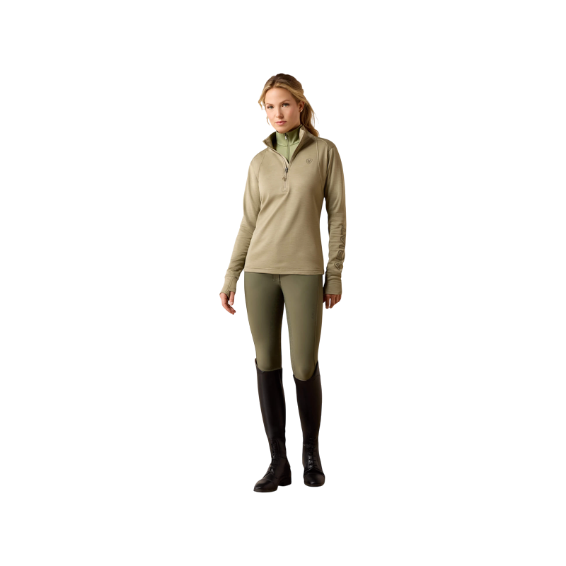 Ariat - Pull à col zippé femme Team EQ winter twig