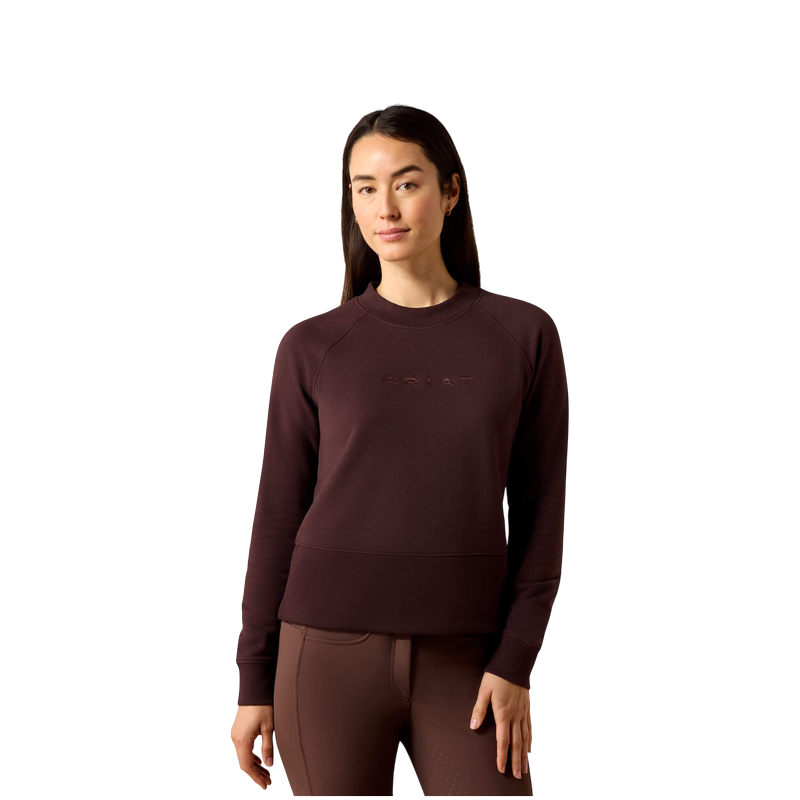 Ariat - Sweat-shirt femme Martine chocolate plum