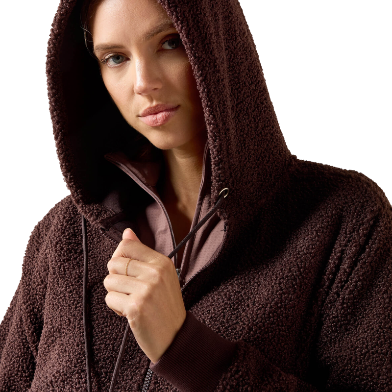 Ariat - Sweat à capuche femme Orinda chocolate plum