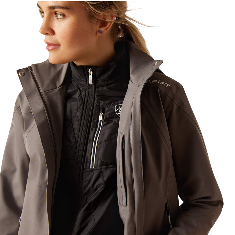 Ariat - Veste imperméable femme Coastal plum grey