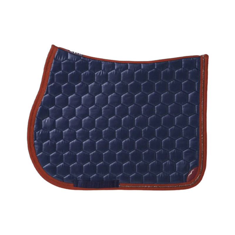 Animo Italia - Tapis de selle Walzer marine/ bordeaux