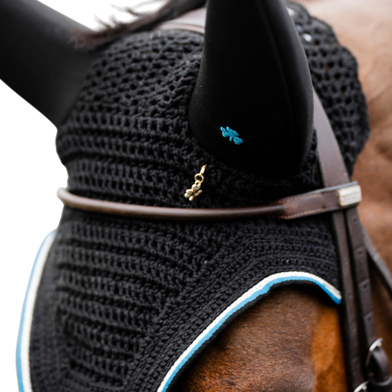 Bucas - Bonnet pour chevaux Anniversary Fly sapphire