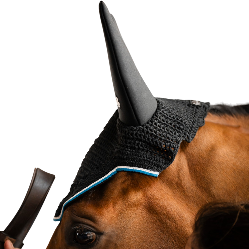 Bucas - Bonnet pour chevaux Anniversary Fly sapphire