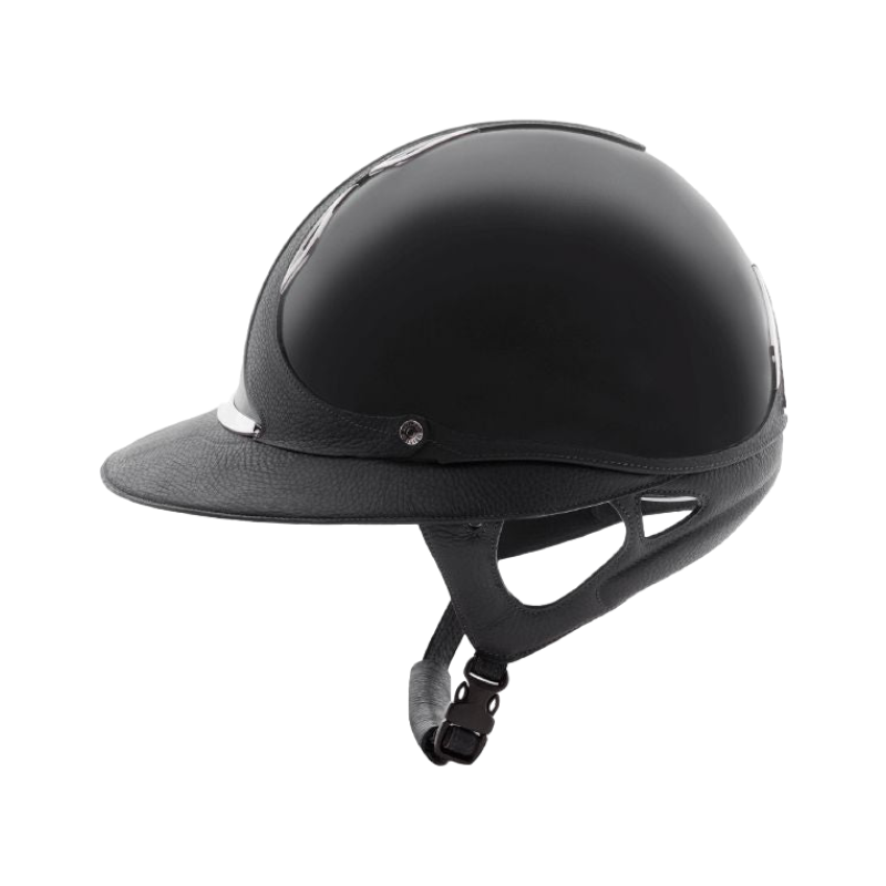 Antarès Sellier - Casque premium vernis gris visière eclipse