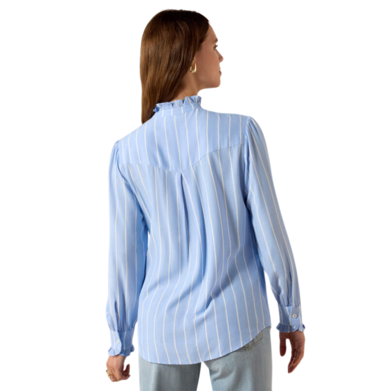 Ariat - Dames blouse met lange mouwen Cricklade pacific blue stripe | - Ohlala