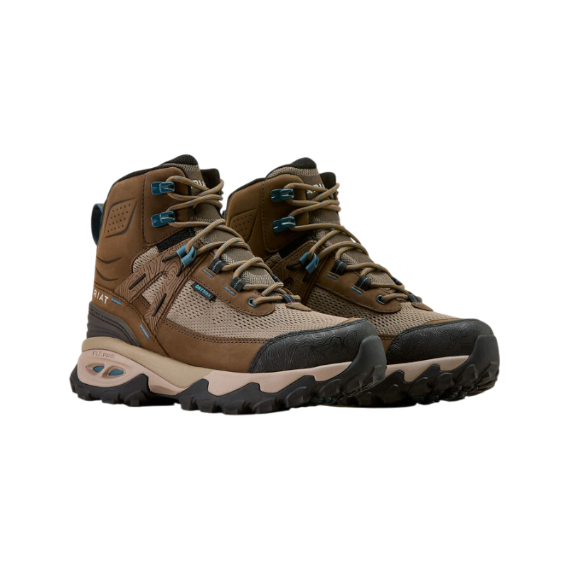 Ariat - Waterdichte veterschoenen dames Traverse brown bark | - Ohlala