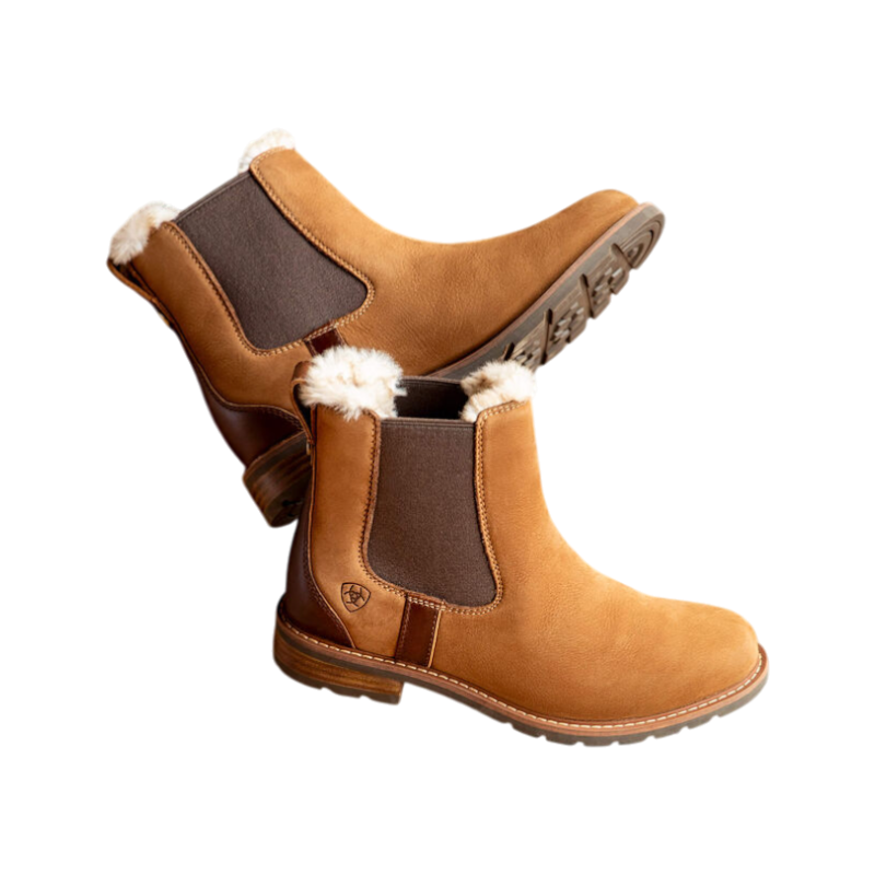 Ariat - Waterdichte damesboots Wexford Sherpa amber bruin | - Ohlala