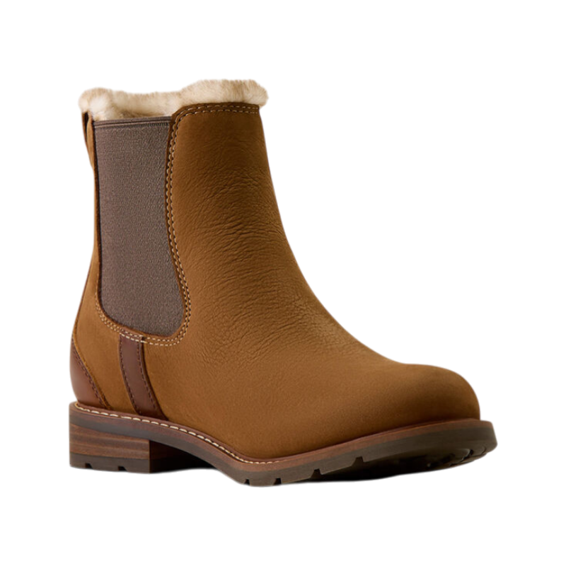 Ariat - Waterdichte damesboots Wexford Sherpa amber bruin | - Ohlala