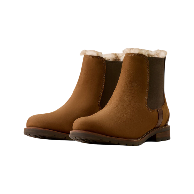 Ariat - Waterdichte damesboots Wexford Sherpa amber bruin | - Ohlala