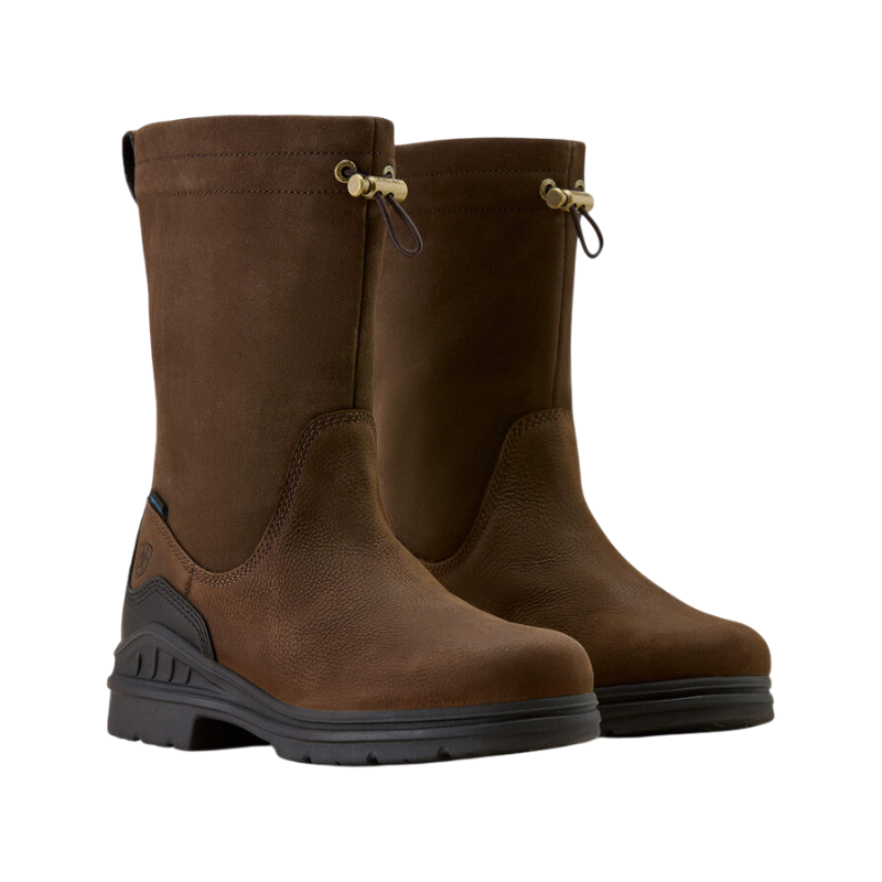 Ariat - Waterdichte damesenkellaars Barnyard marron | - Ohlala