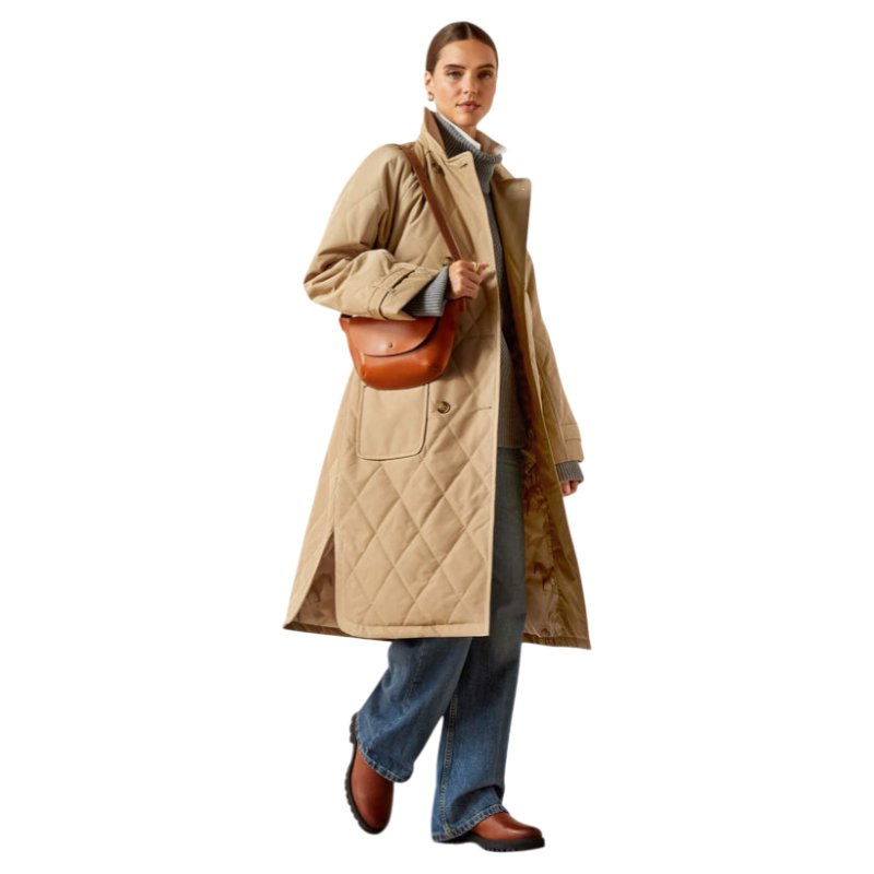 Ariat - Dames mantel Whitby Trench french khaki | - Ohlala