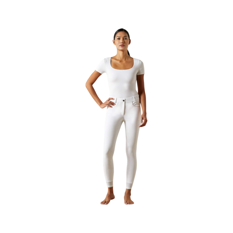 Ariat - Pantalon d'équitation femme Tri Factor NT blanc full grip