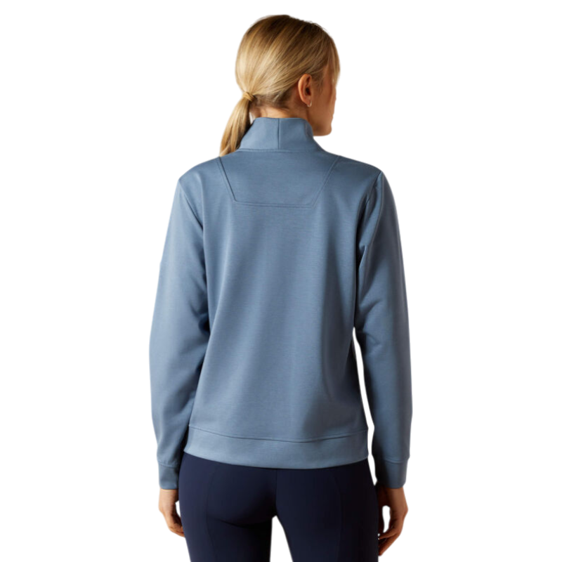 Ariat - Dames pull met ritskraag Montadale china blue | - Ohlala