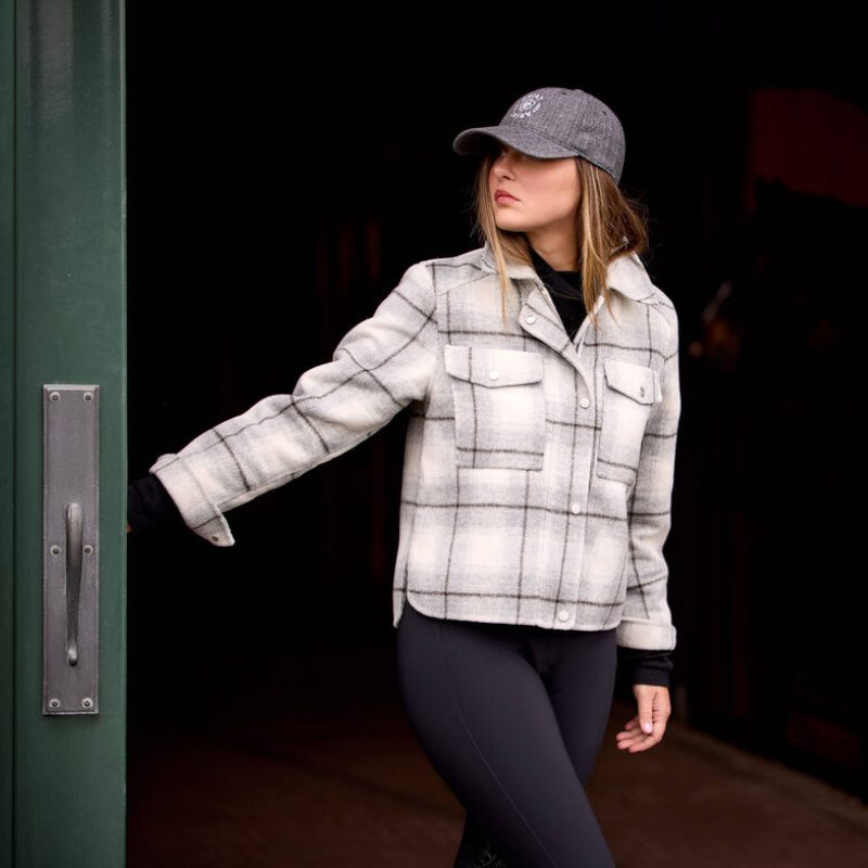 Ariat - Veste femme Warrington grey plaid | - Ohlala