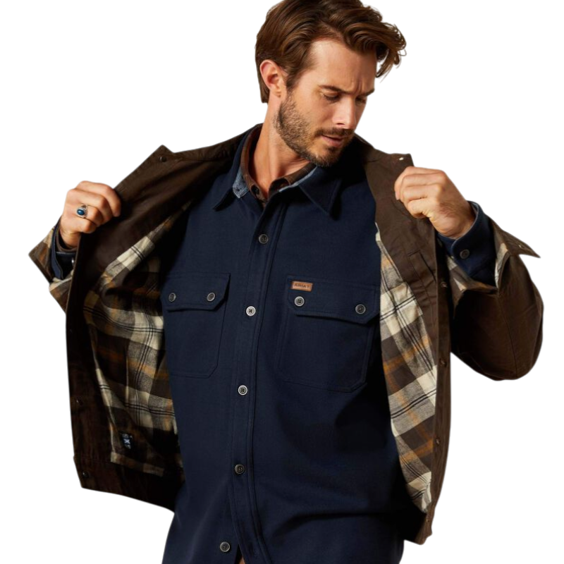 Ariat - Heren jas Drayham marron | - Ohlala