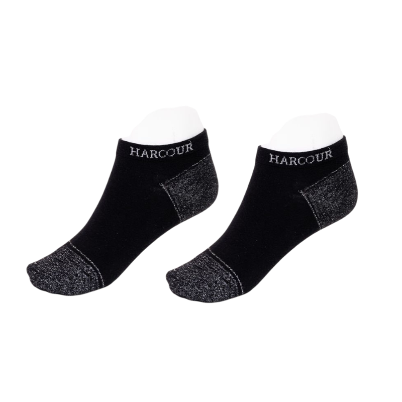 Harcour - Chaussettes courtes Aristide noir x3