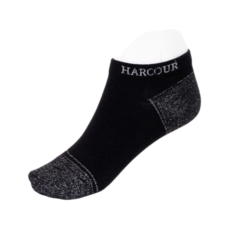 Harcour - Chaussettes courtes Aristide noir x3