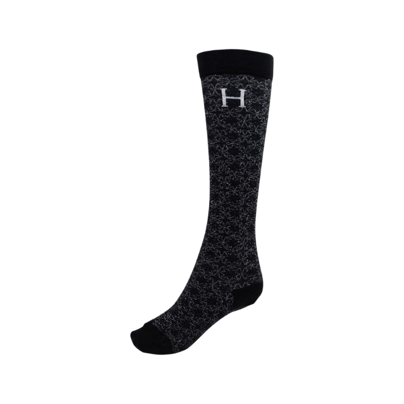 Harcour - Chaussettes d'équitation Aristo noir x2