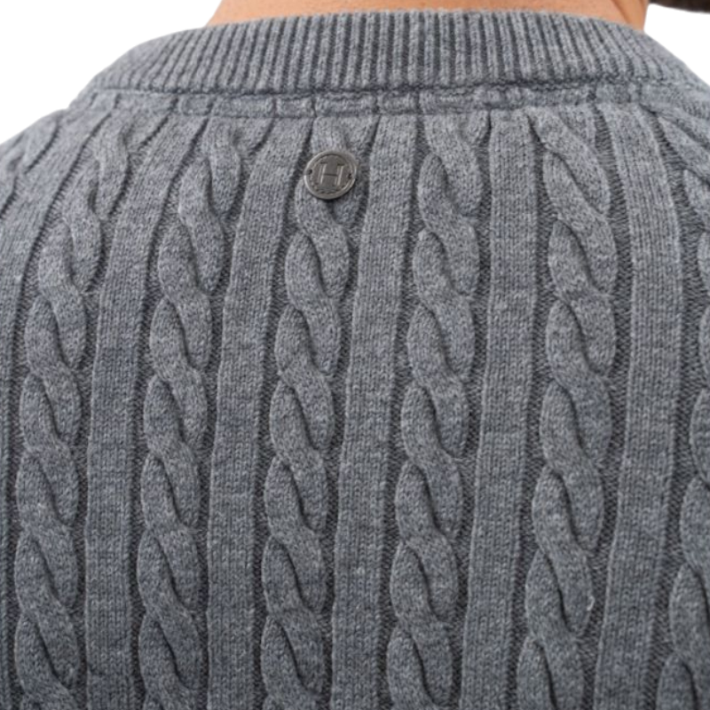 Harcour - Pull manches longues homme Arthur gris chiné