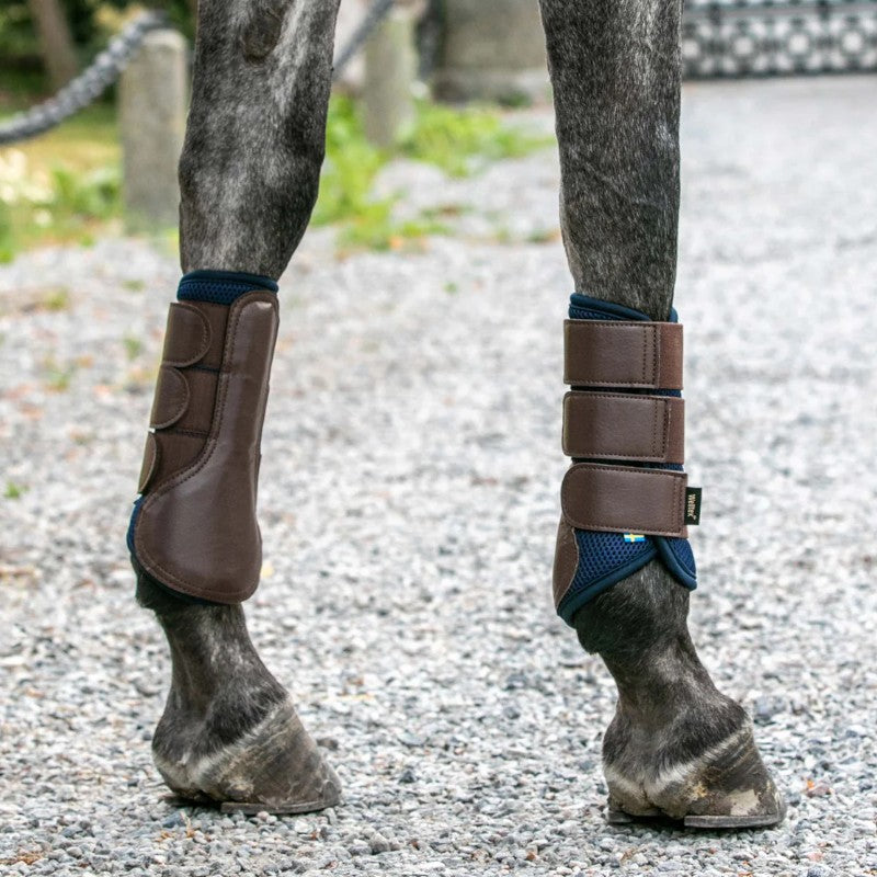 Back On Track - Guêtres souples 3D Mesh Airflow bleu (x2) | - Ohlala